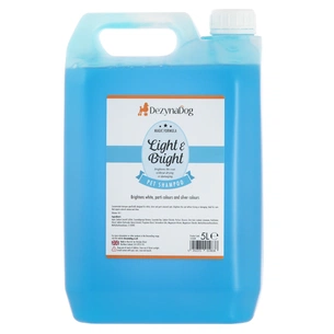 Шампунь для тварин Dezynadog Light Bright White Coat Colour Enchance для посилення кольору і блиску 5 л (5052372014838) зображення 1