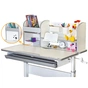 Парта Mealux Edmonton Multicolor Grey (BD-610 W/МС + G з полицею) - уменьшенное изображение 7