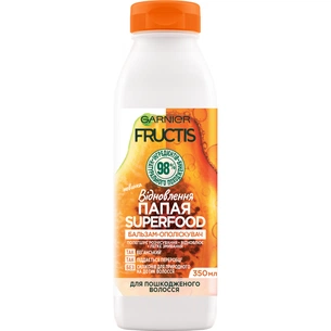 Кондиціонер для волосся Garnier Fructis Superfood Папайя для пошкодженого волосся 350 мл (3600542290555) зображення 1