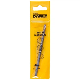 Свердло DeWALT універсальне D=6 мм, L=123 мм, WL=93 мм, 1 шт (DT6519) зображення 1