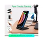 Зарядний пристрій Choetech 15W Fast Wireless Charging Stand 2coils black (T555-F-BK) - зменшене зображення 7