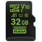Карта пам'яті Goodram 32GB microSD class 10 UHS-I V30 (M1A0-0320R11-A1) - зменшене зображення 1