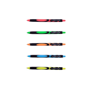 Ручка масляна Buromax автоматична LIVE TOUCH, RUBBER TOUCH, 0,7 мм, синя (BM.8270) зображення 1