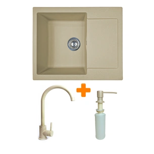 Мийка кухонна Adamant Minimal Сахара + змішувач + дозатор (1824296902302) зображення 1