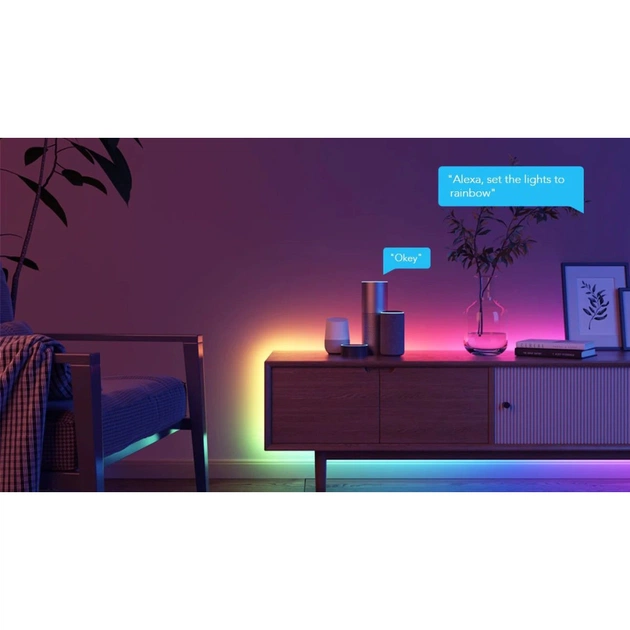 Світлодіодна стрічка Govee RGBIC Basic Wi-Fi + Bluetooth LED Strip Light 10м Білий (H618C3D1) - зображення 12