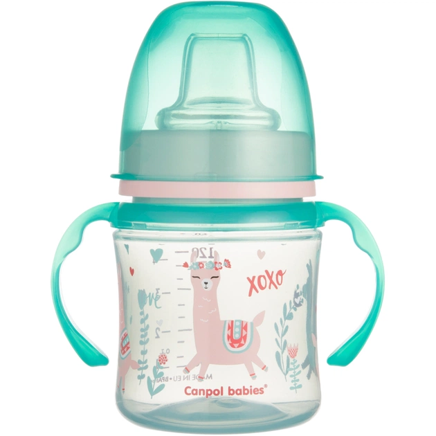 Поильник-непроливайка Canpol babies EasyStart 120 мл - Sweet Fun зелена (35/207_gre) - изображение 1