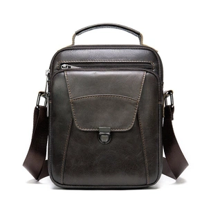 Сумка Vintage Зі щільної шкіри Коричнева (14996) зображення 1