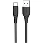 Дата кабель USB 2.0 AM to USB-C 2.0m 3A textured PVC black ColorWay (CW-CBUC095-BK) - зменшене зображення 3