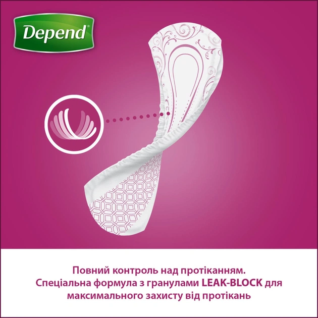 Урологічні прокладки Depend Comfort-Protect Mini Pads 14 шт. (5029053561646) - зображення 4