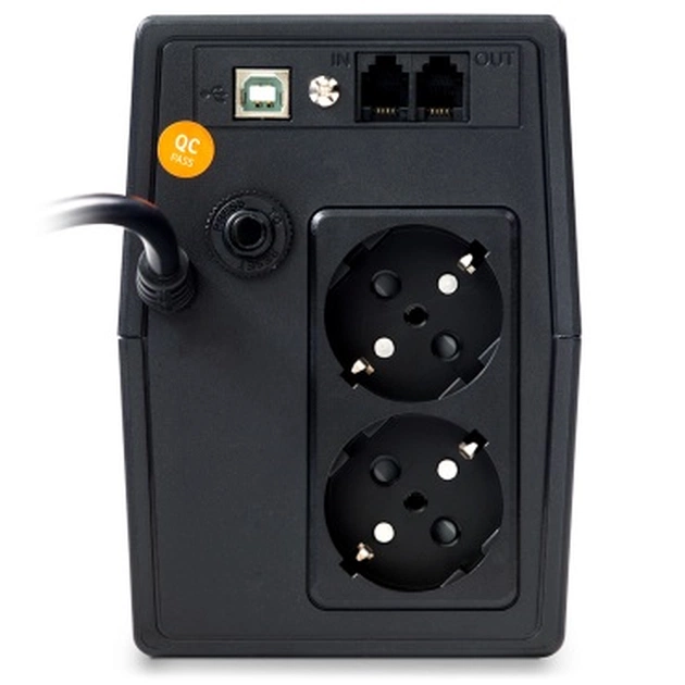 Джерело безперебійного живлення NJOY Horus Plus 600 (PWUP-LI060H1-AZ01B) Lin.int., AVR, 2 x евро, USB, LCD, пластик - picture 5