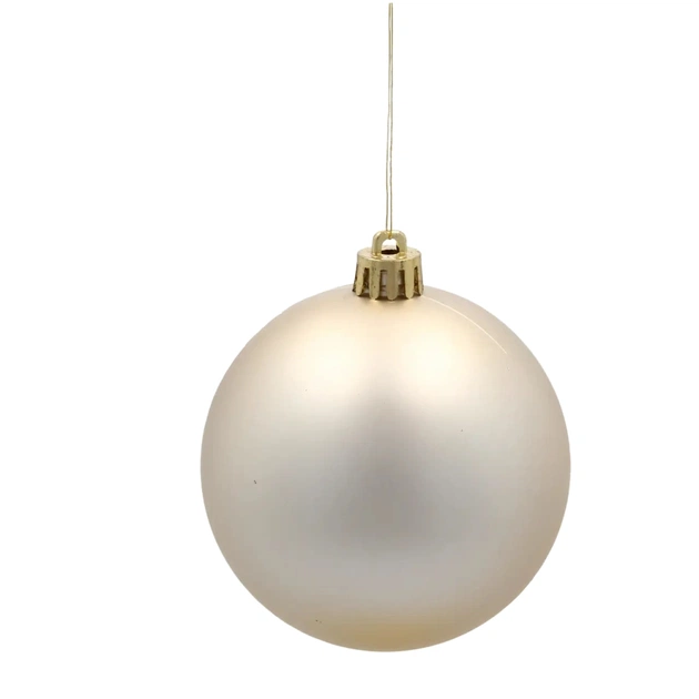 Ялинкова іграшка Chomik пластикові кульки пастель 4 шт, 8см, мікс кольорів (5900779900059) - picture 3