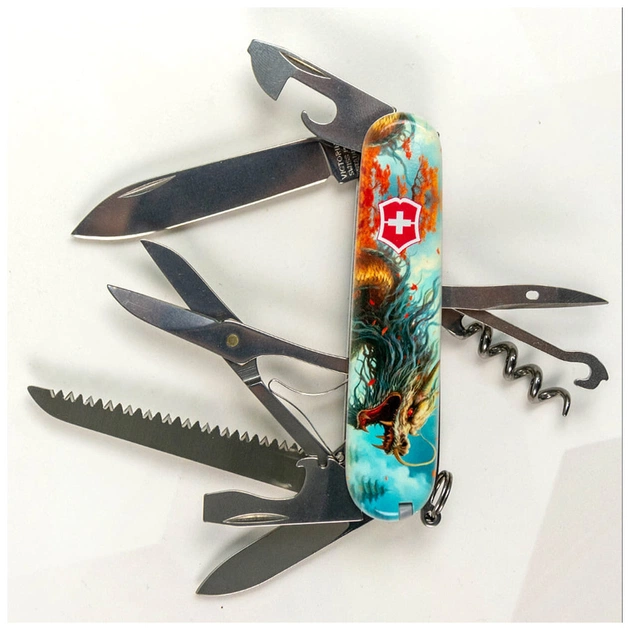 Ніж Victorinox Huntsman Zodiac 91 мм Бойовий дракон (1.3713.7_Z3230p) - picture 3