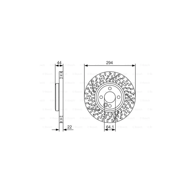 Тормозной диск Bosch 0 986 479 A69 - изображение 1