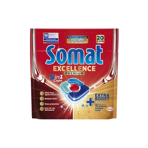 Таблетки для посудомийних машин Somat Excellence 5-в-1 20 шт. (9000101808384) зображення 1