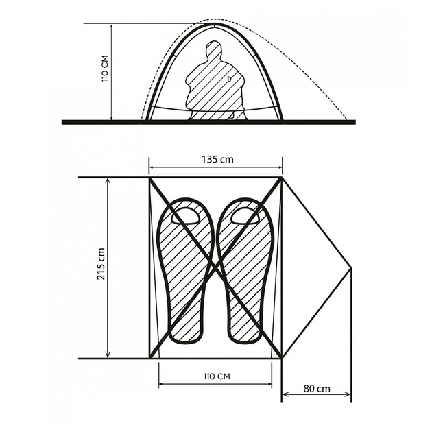 Намет Turbat Borzhava 2 yellow (012.005.0136) - picture 4