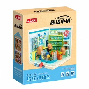 Конструктор JAKI Mini Super Town Capybara Aquarium Shop 305 pieces (FK023) изображение 1