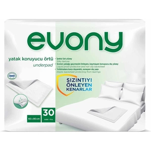Пелюшки для малюків Evony 60 х 90 30 шт (8690536804368) зображення 1