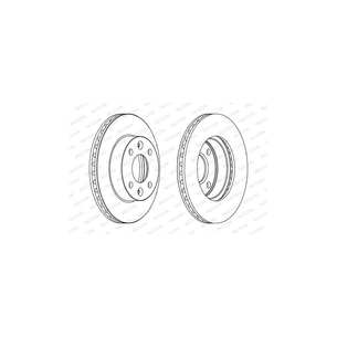 Гальмівний диск FERODO DDF1521 зображення 1