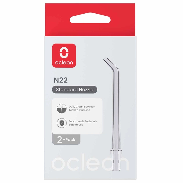 Насадка для іригатора Oclean Nozzle Standard N22 для W10 Lite 2 шт (6970810557565) - зображення 1