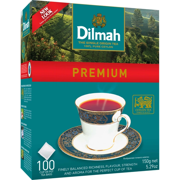 Чай Dilmah Преміум 100х1.5 г (9312631122657) - изображение 1