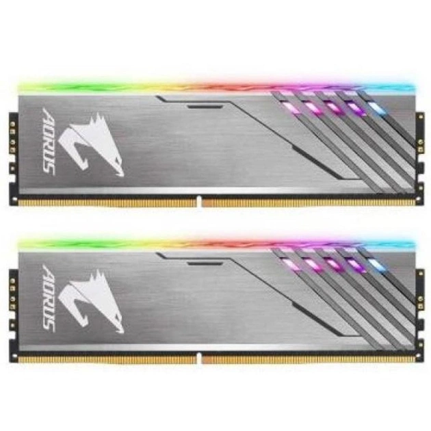 Модуль пам'яті для комп'ютера DDR4 16GB (2x8GB) 3200 MHz RGB Fusion GIGABYTE (GP-AR32C16S8K2HU416RD) - зображення 1