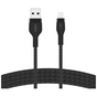Дата кабель USB 2.0 AM to Lightning 1.0m black Belkin (CAA010BT1MBK) - зменшене зображення 1