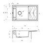 Мийка кухонна Deante Magnetic (ZRM N113) - зменшене зображення 3