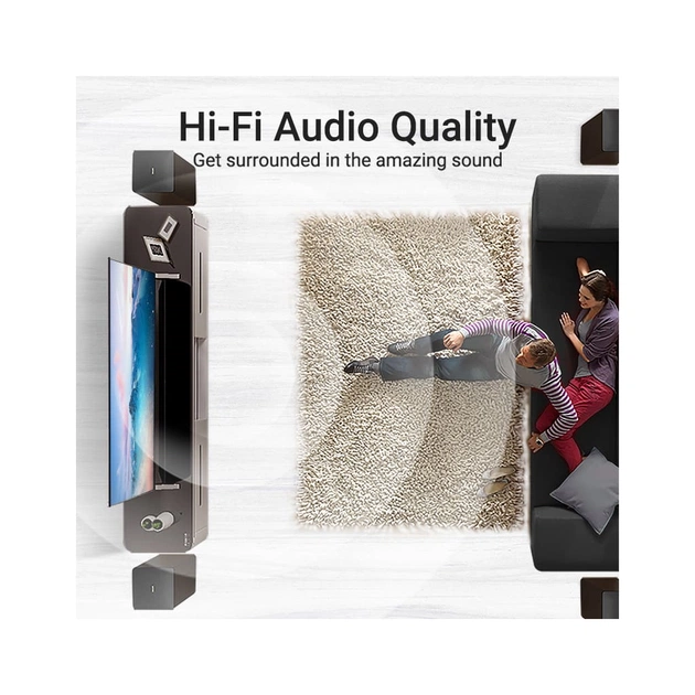 Кабель мультимедійний HDMI M to HDMI M 1.0m 8K cotton braided black Vention (AAUBF) - picture 12