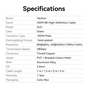 Кабель Vention HDMI - HDMI V 2.1 (M/M), 3 м, Green (ALOGI) - зменшене зображення 8