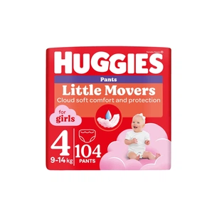Підгузки Huggies Little Movers/Pants 4 (9-14 кг) M-Pack для дівчаток 104 шт (5029054568095) зображення 1