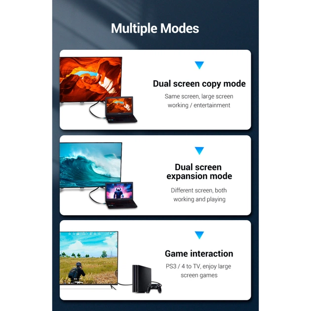 Кабель мультимедійний HDMI M to HDMI M 1.5m black Vention (AAKBG) - picture 9