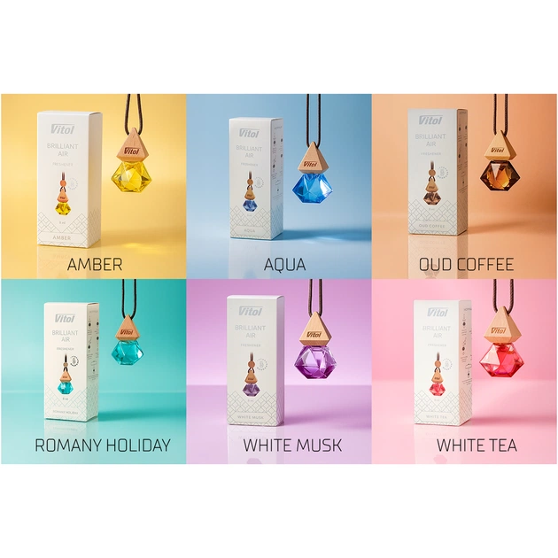 Ароматизатор для автомобіля VITOL Air White Musk 8мл (VBA05) - picture 11