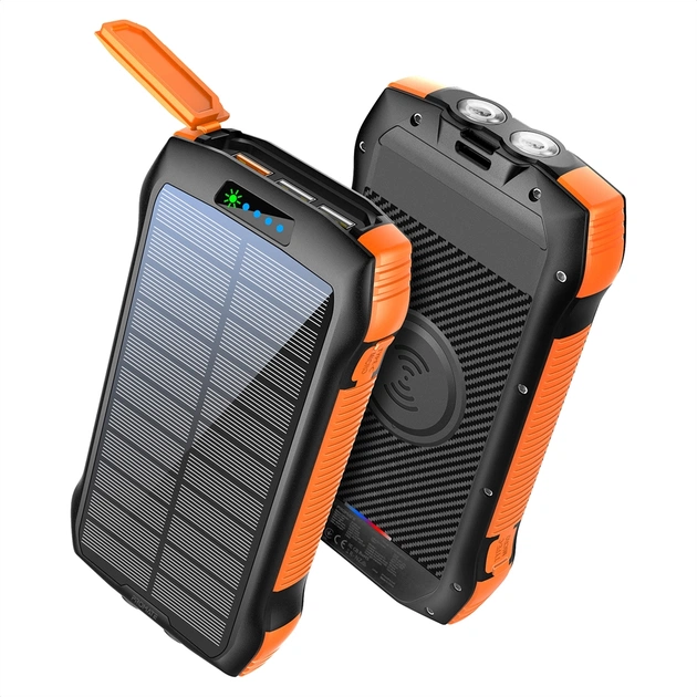Універсальна мобільна батарея Promate SolarTank-20PDQI 20W 20000mAh Black - зображення 1