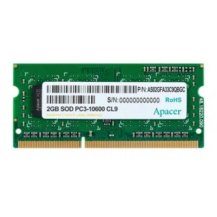Модуль пам'яті для ноутбука SoDIMM DDR3 2GB 1333 MHz Apacer (DS.02G2J.H9M) зображення 1