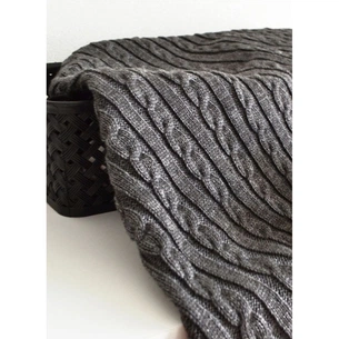Плед Прованс Soft коси Графіт 140x180 см (12251) зображення 1