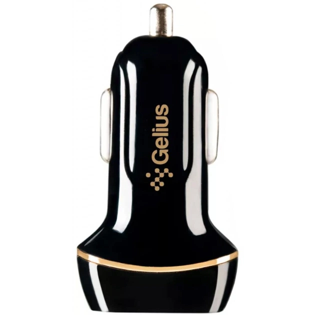 Зарядний пристрій Gelius Ultra Voyager GU-CC02 2USB 2.4A + Cable iPhone X Black (00000077716) - зображення 1