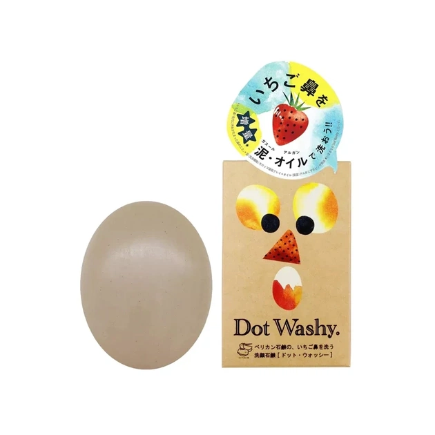 Твердое мыло Pelican Dot Washy С фруктовыми кислотами и глиной 75 г (4976631478234) - изображение 1