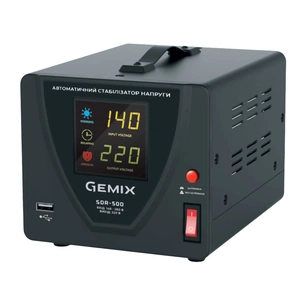 Стабілізатор Gemix SDR-500 (SDR500.350W) зображення 1