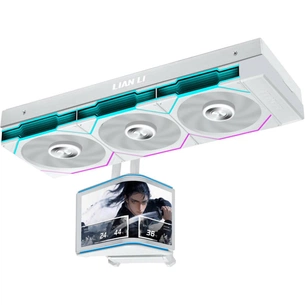 Система жидкостного охлаждения Lian Li Hydroshift II OLED Curved 360 TL, White (G89.GHS2OLDC36TW.00) изображение 1