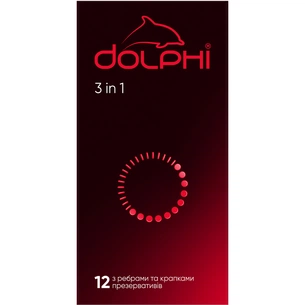 Презервативи Dolphi 3 in 1 12 шт. (4820144770890) изображение 1