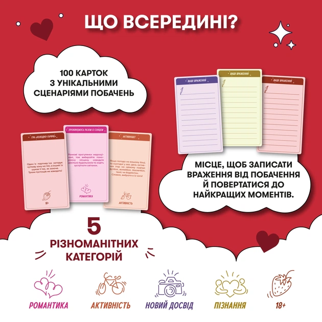 Гра для закоханих Orner 100 неймовірних побачень (orner-2865) - зображення 3