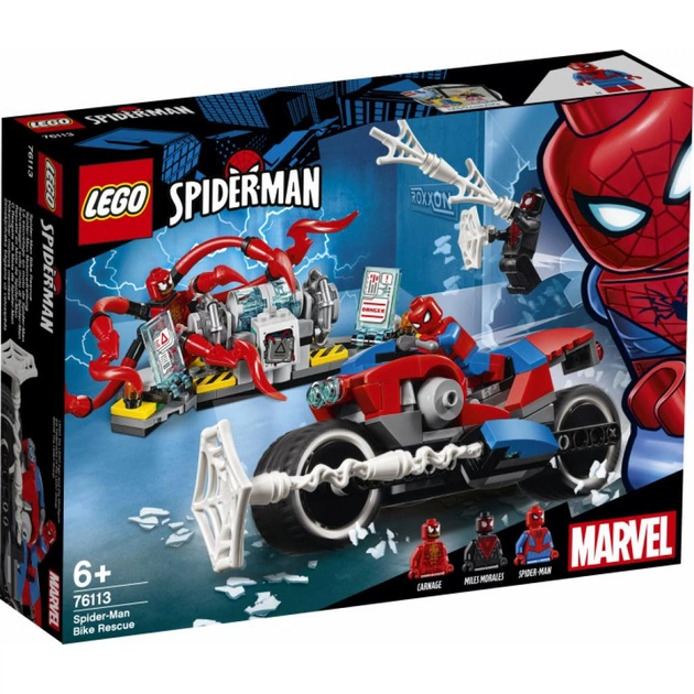 Конструктор LEGO Super Heroes Порятунок на мотоциклі з Людиною-Павуком (76113) (396335) - изображение 1