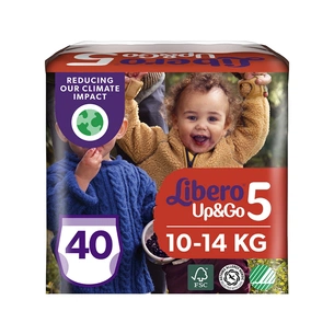 Підгузки Libero UpGo 5 10-14 кг 40 шт (7322541089706) зображення 1