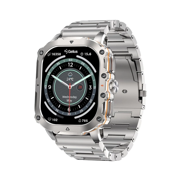 Смарт-годинник Gelius Tactical Heavy (GP-SW016) Silver Titan (2099901019103) - зображення 1