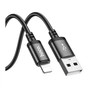 Дата кабель USB 2.0 AM to Lightning 3.0m X91 Radiance black HOCO (6931474788702) - уменьшенное изображение 2