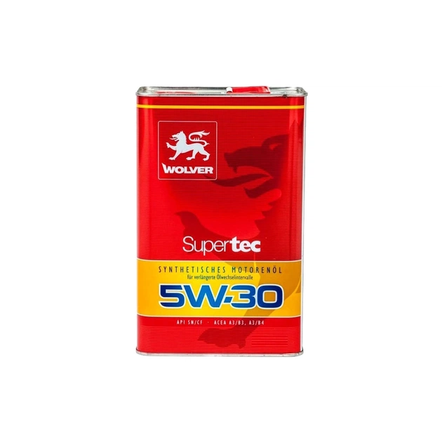 Моторное масло Wolver Supertec 5W-30, API SN/CF 5л (4260360943911) - изображение 1
