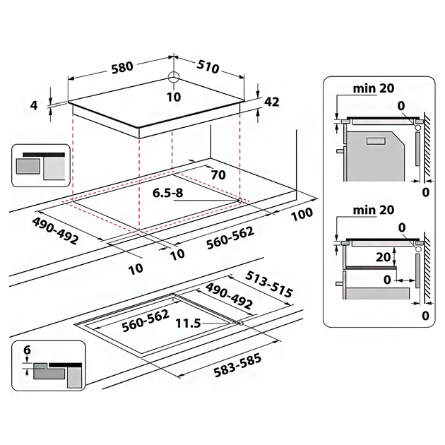 Варочна поверхня Indesit RI 161 C (RI161C) - picture 9
