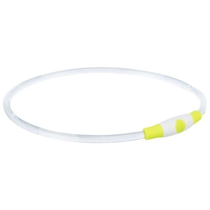 Ошейник для животных Trixie Flash Light Ring USB мигающий силиконовый зеленый S–M 35 см/8 мм (4047974126608) изображение 1