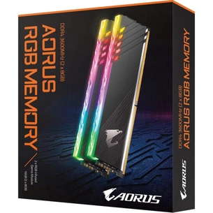 Модуль пам'яті для комп'ютера DDR4 16GB (2x8GB) 3600 MHz RGB Fusion with Demo Kit GIGABYTE (GP-AR36C18S8K2HU416RD) зображення 1