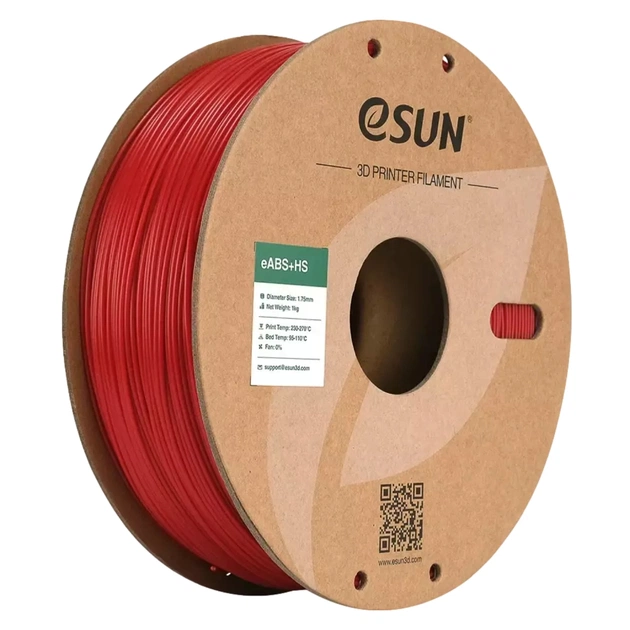 Пластик для 3D-принтера eSUN eABS-HIGH SPEED 1кг, 1.75мм, RED FIRE ENGINE (EABS+HS-P175FR1) - изображение 1